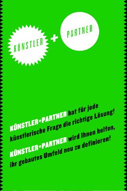 Kuenstler und Partner hat fuer jede kuenstlerische Frage die richtige Loesung! Kuenstler und Partner wird ihnen helfen, ihr gebautes Umfeld neu zu definieren.